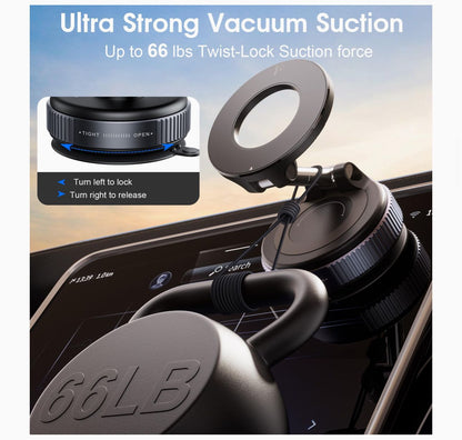 Magnetic Vacuum Phone Holder