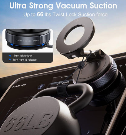 Magnetic Vacuum Phone Holder